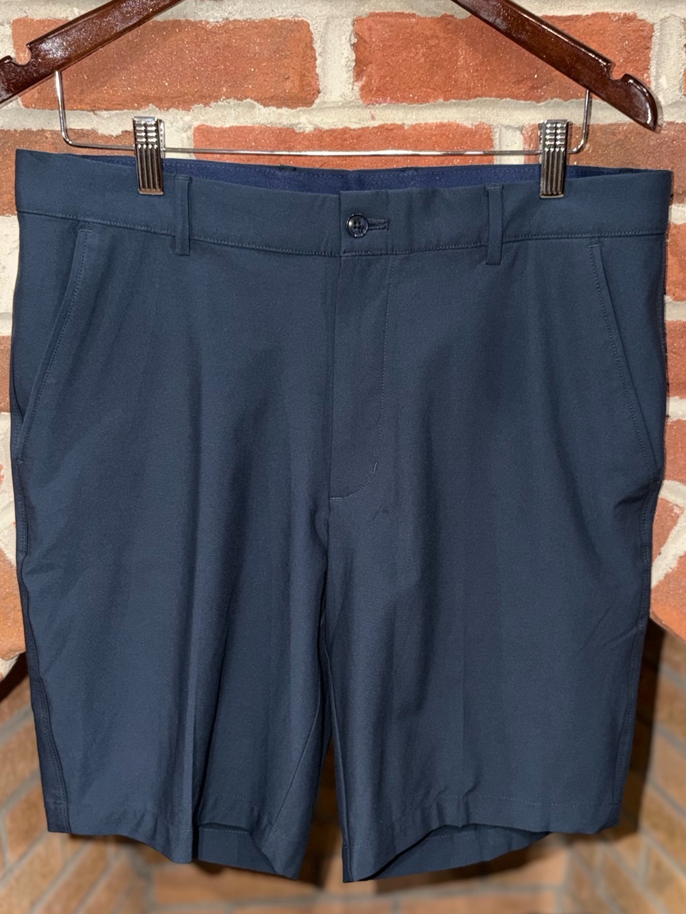Greg Norman Collection Men's Navy Flat Front Performance Shorts